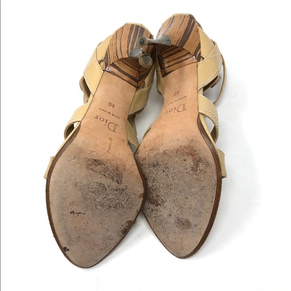 CHRISTIAN DIOR strappy  heels, made in Italy, size 40 - Picture 11 of 11